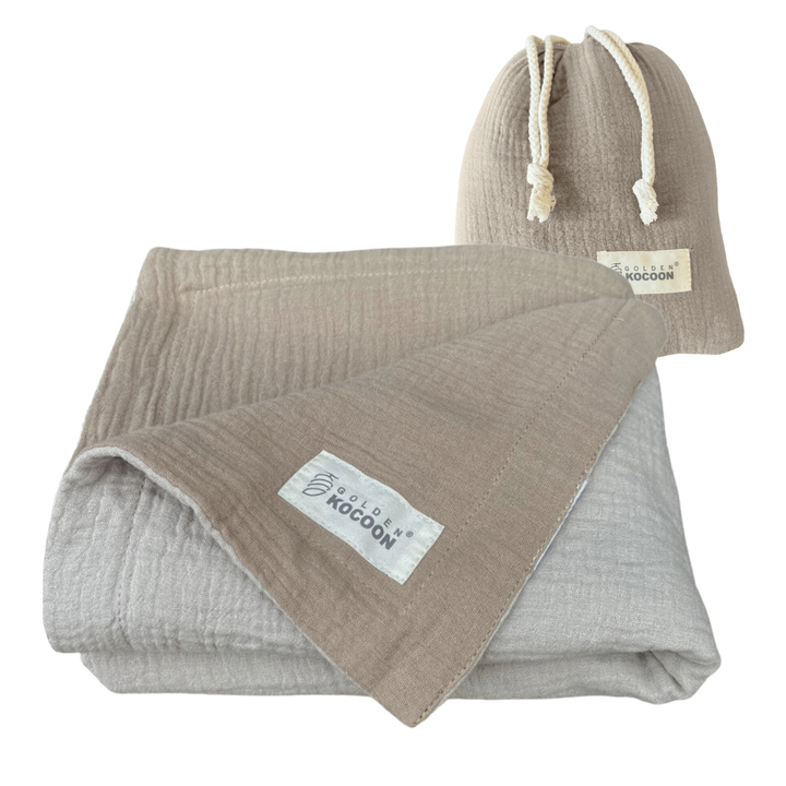 EMF Protection Crepe Blanket - 99.6% Shielding for 5G, Wi-Fi & Bluetooth