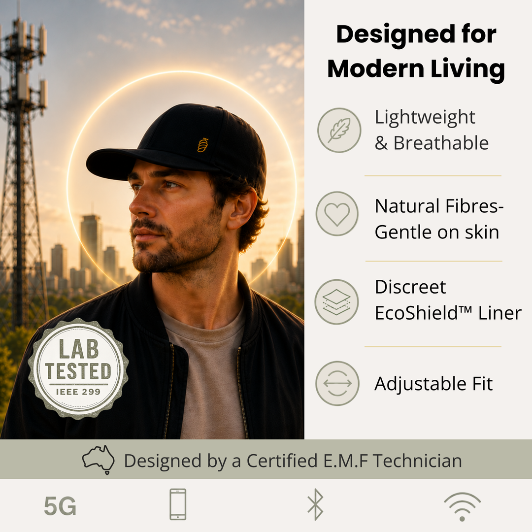 EMF Protection Cap - 99.8% Shielding for 5G, Wi-Fi & Bluetooth