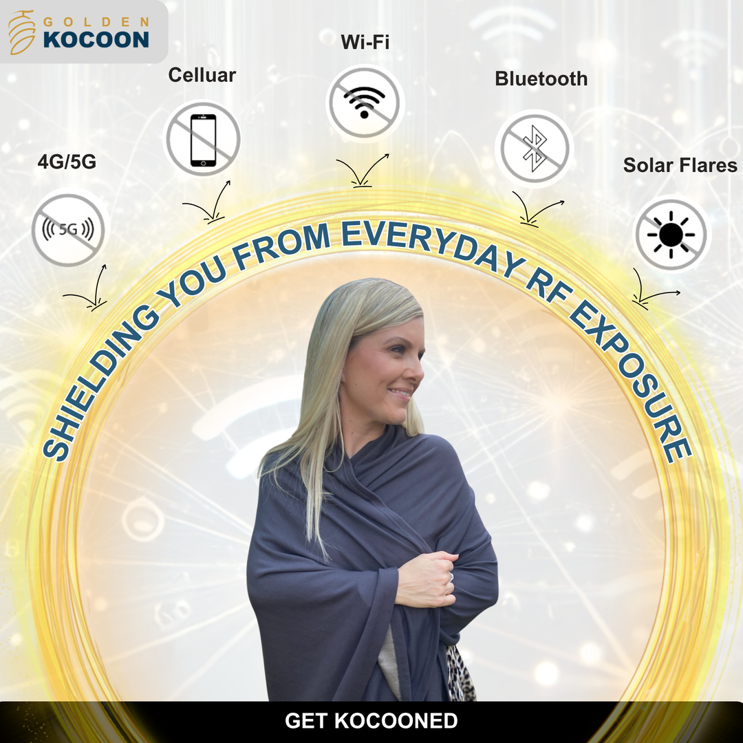 EMF Protection Scarf - 99.8% Shielding for 5G, Wi-Fi & Bluetooth