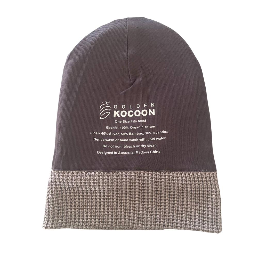 Golden Kocoon® - EMF Cap Hat in Black - Bamboo Faraday Fabric Liner -  Shield 5 g, Cell Towers, Bluetooth, Smart Meters & WiFi- Golden Cocoon