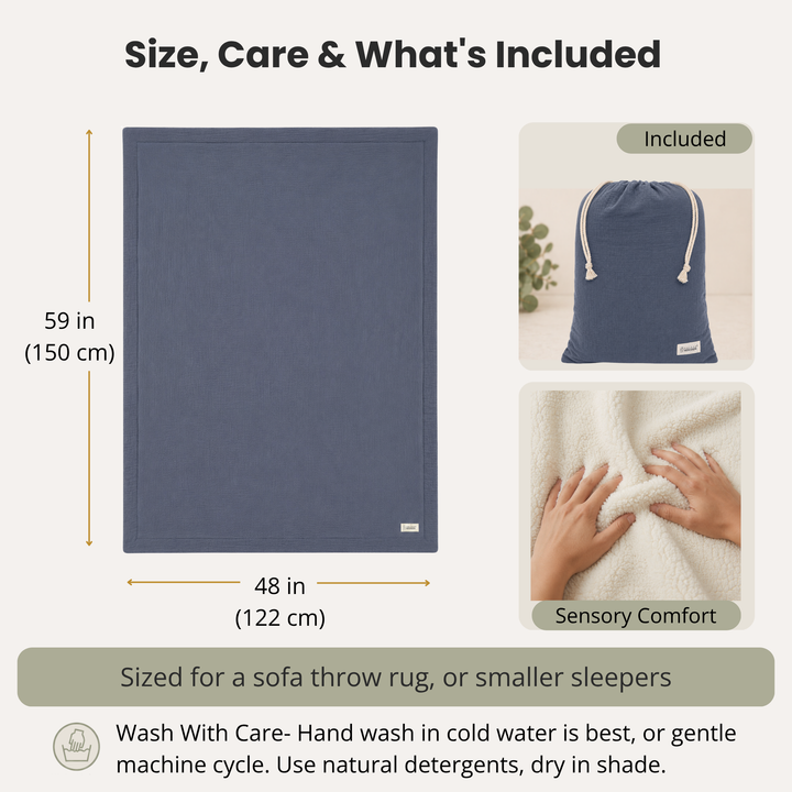 EMF Protection Sherpa Blanket - 99.6% Shielding for 5G, Wi-Fi & Bluetooth