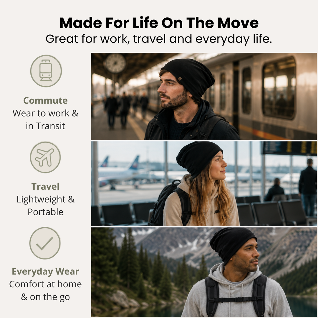 EMF Protection Slouch Beanie - 99.8% Shielding for 5G, Wi-Fi & Bluetooth