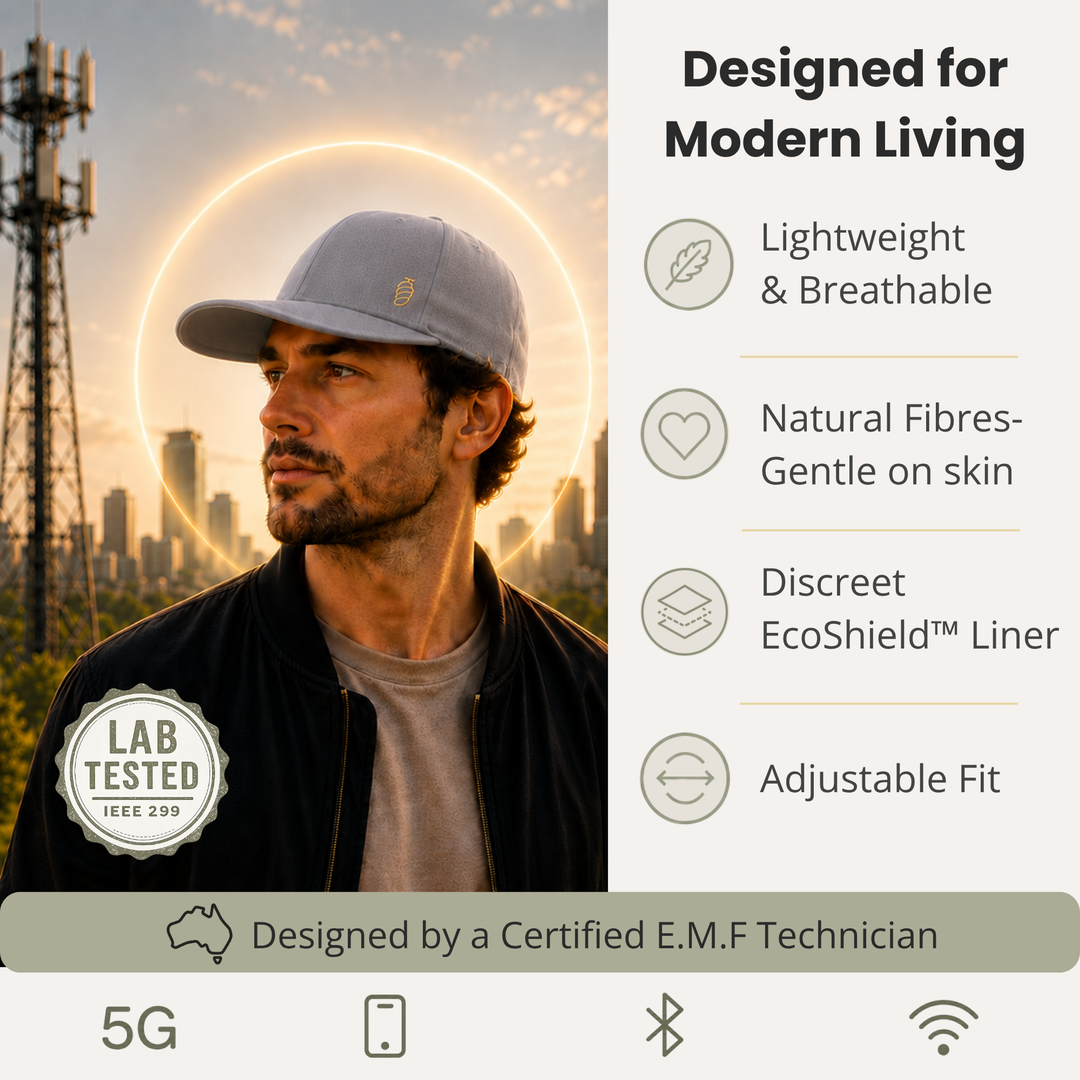 EMF Protection Cap - 99.8% Shielding for 5G, Wi-Fi & Bluetooth