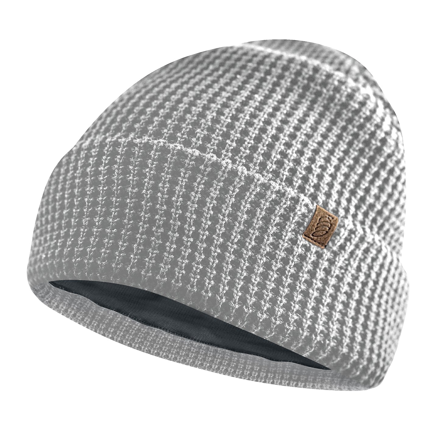 EMF Protection Beanie, made from Organic Cotton, in Grey. Use for 5g Protection, Anti Radiation